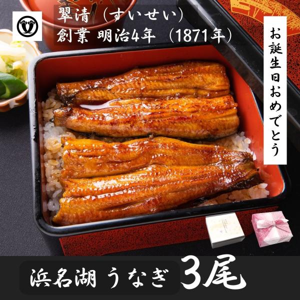 うなぎ 国産 蒲焼 3尾 浜名湖 鰻 父の日 母の日 お中元 贈答 のし 人気 美味しい 老舗  冷...