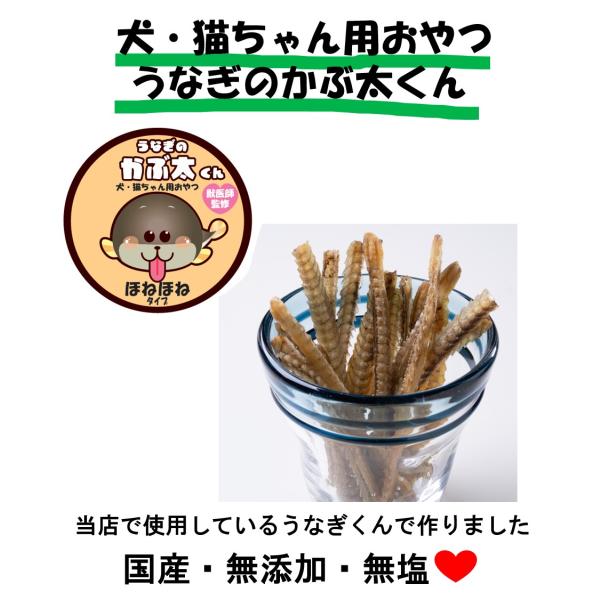 うなぎのかぶ太くん　（ほねほねタイプ）40g　うなぎの頭　国産　無添加　無塩　獣医師監修　本多　乾燥...
