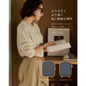スマートウォッチ レディース メンズ 小さめ ...の詳細画像3