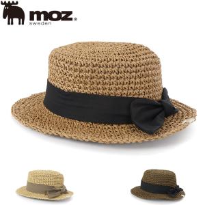 Moz モズ ペーパー細編みカンカン帽 262-1015｜帽子のDeux chapeau