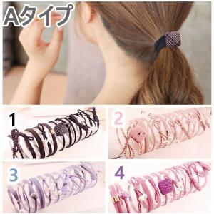 ヘアゴム 12点セット ヘアアクセサリー 全4...の詳細画像1
