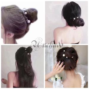 訳あり 大小 パールモチーフ付き ヘアゴム 髪...の詳細画像3