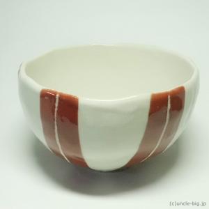 うどん・そば陶器のどんぶり　赤　1個　日本製｜uncle-big