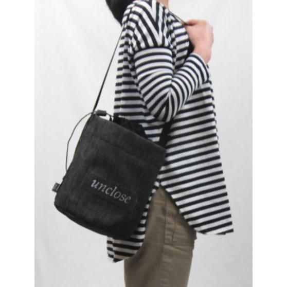 型紙/巾着付きバケツ型ショルダーバッグ