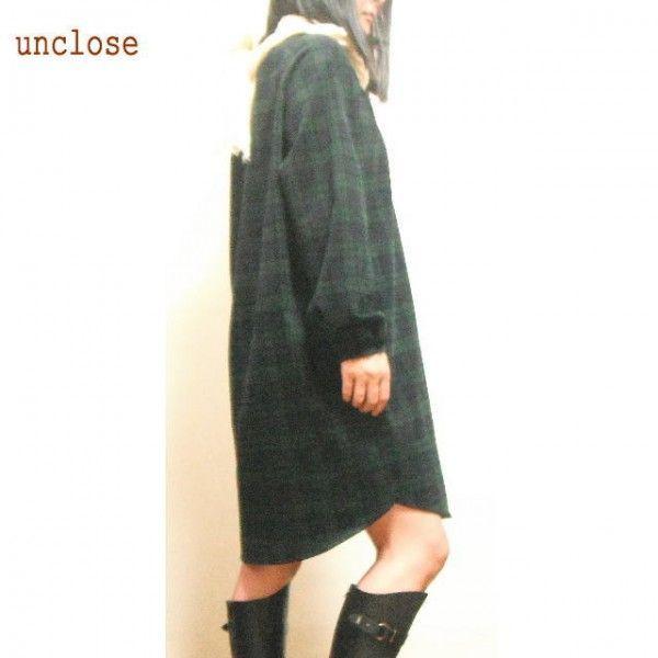 型紙/ラグランシャツワンピース（裏なし）大人婦人