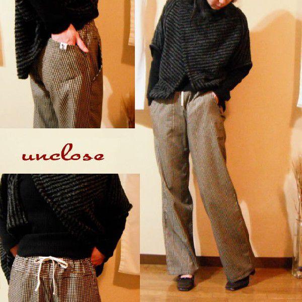 型紙/簡単4ポケットストレートパンツ/婦人洋服のパターン