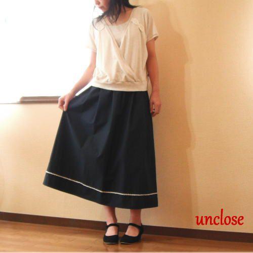 型紙/ロングギャザースカート/婦人洋服のパターン