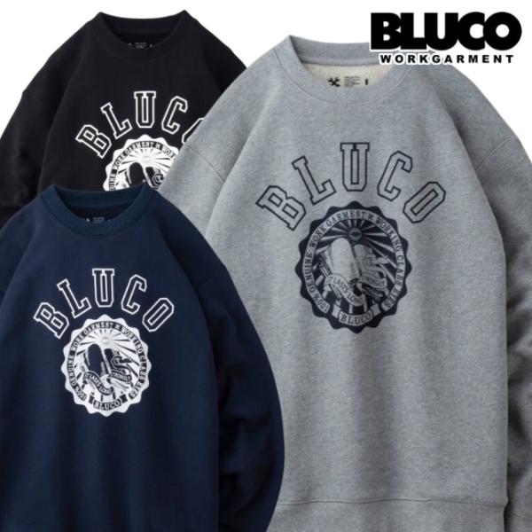セール BLUCO ブルコ スウェットシャツ ヘビーパイル クルーネックスウェット 145-13-0...