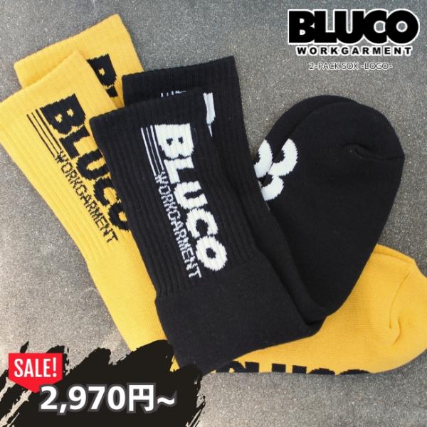 セール BLUCO ブルコ 2P ソックス 2-PACK SOX -Logo- 153-55-001...