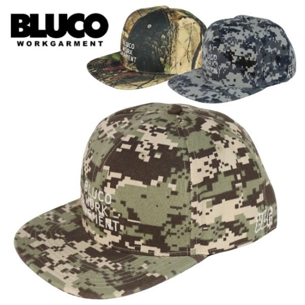 BLUCO ブルコ 6パネルキャップ 155-61-035 メンズ 帽子 迷彩 総柄 6-PANEL...
