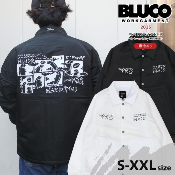 BLUCO ブルコ ボアコーチジャケット Artwork by DISKAH コラボ メンズ アウタ...