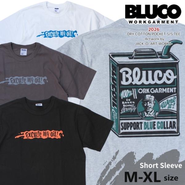BLUCO ブルコ 半袖Tシャツ ドライコットン -Artwork by JACK-O’ ART W...