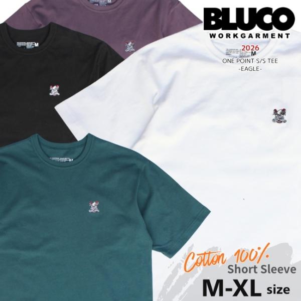 BLUCO ブルコ ワンポイント半袖Tシャツ コットン100％ -Eagle- 163-22-026...
