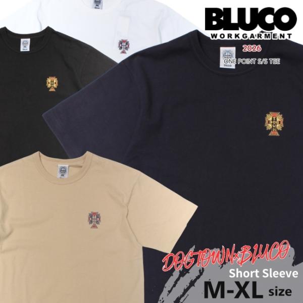 DOGTOWN×BLUCO ワンポイントTシャツ 半袖Tシャツ メンズ 163-22-029 ドッグ...