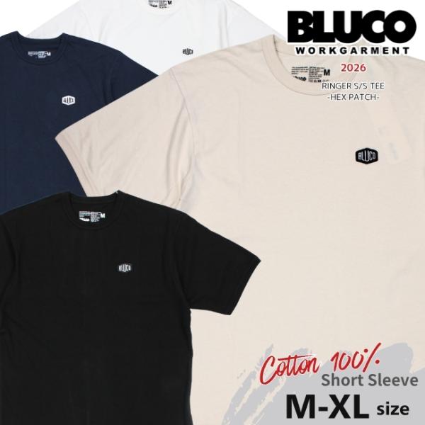 BLUCO ブルコ リンガーTシャツ -Hex Patch- 164-22-042 メンズ 半袖Tシ...