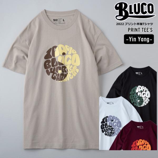 セール 2022 BLUCO ブルコ 半袖Tシャツ Yin Yang メンズ BLUCO WORK ...