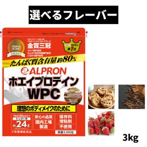 アルプロン プロテイン 3kg WPC ホエイプロテイン チョコチップミルクココア チョコレート 選べるフレーバー