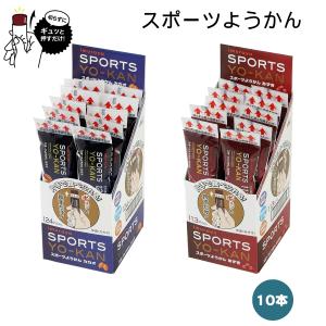 井村屋 スポーツようかん あずき カカオ 10本 ランニング エネルギー補給 トライアスロン 登山 アウトドア 補給食 運動｜under100s