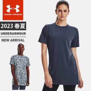 ネコポス アンダーアーマー クリアランス レディース Tシャツ 半袖 丸首 ワンポイントロゴ UA コットン ルーズ チャージドコットン 1376745｜underarmour-heat