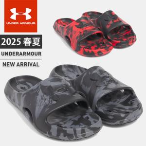 ☆アンダーアーマー クリアランス メンズ サンダル スポーツ シャワー シューズ 靴 UA ロッカー5 カモ スライド 一体成型 速乾性 排水性 6000840 あすつく