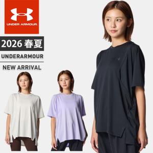 ☆ネコポス アンダーアーマー レディース Tシャツ UA テック タック シャツ ルーズ 吸汗速乾 伸縮性 背面タック 肌触り 快適 トレーニング 6012612 あすつく