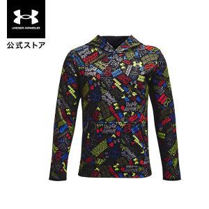 【アウトレット】公式 アンダーアーマー UNDER ARMOUR UAアーマーフリース スクリブル フーディー トレーニング キッズ 1366329