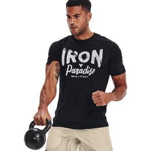 【アウトレット】公式 アンダーアーマー UNDER ARMOUR UA メンズ トレーニング プロジェクトロック ショートスリーブ Tシャツ アイアンパラダイス 1370483