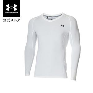 公式 アンダーアーマー UNDER ARMOUR メンズ ゴルフ ベースレイヤー UA ヒートギア フィッティド ロングスリーブ Vネック シャツ  アンダーシャツ インナー 長袖｜アンダーアーマー公式 Yahoo!ショッピング店