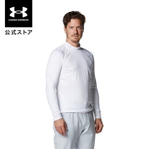 アンダーアーマー コールドギア フィッティド ロングスリーブ モックシャツ UNDER ARMOUR COLDGEAR 1375334-100-LG
