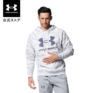 セール価格 公式 アンダーアーマー UNDER ARMOUR メンズ トレーニング パーカー ライバルフリース ビッグロゴ プリント フーディー