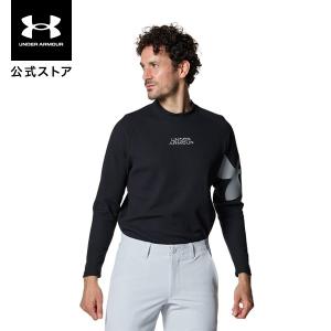 【30％OFF】公式 アンダーアーマー UNDER ARMOUR メンズ ゴルフ UAワッフル ロングスリーブ モックネック シャツ 1381281