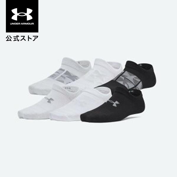 公式 アンダーアーマー UNDER ARMOUR  UAエッセンシャル ノーショー ソックス （6足...