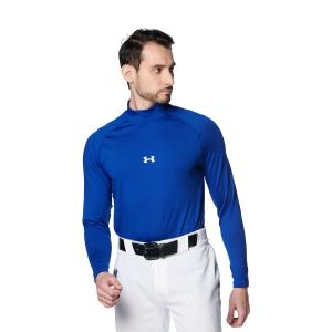 公式 アンダーアーマー UNDER ARMOUR UAヒートギア コンフォート フィッティド ロングスリーブ モックネック シャツ （ベースボール／MEN ） 1385291 長袖 野球｜underarmour