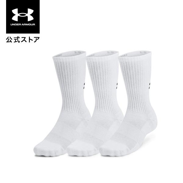 公式 アンダーアーマー UNDER ARMOUR 靴下 UAトレーニング コットン クルー ソックス...