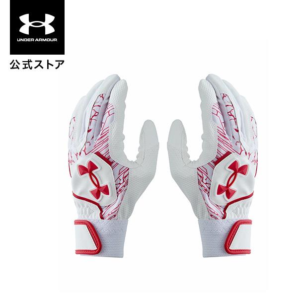公式 アンダーアーマー UNDER ARMOUR キッズ UAクリーンアップ バッティンググローブ ...