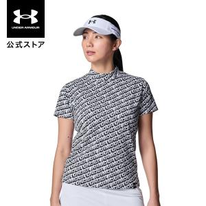 【40％OFF】公式 アンダーアーマー UNDER ARMOUR ウィメンズ UAアーマードライ スラッシュ ロゴ ショートスリーブ モックネック シャツ ゴルフ Tシャツ 6001596
