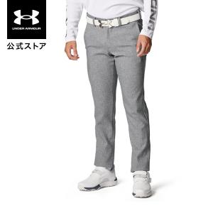 新品　アンダーアーマー ゴルフ　ロゴ入りストレッチパンツ「XL・グレー」 UNDER ARMOUR（アンダーアーマー） 爆買 メンズ ズボン ゴルフ パンツ