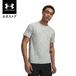 公式 アンダーアーマー UNDER ARMOUR メンズ UAベロシティプロ プリント ショートスリーブ Tシャツ Run Tシャツ 半袖 0陸上 マラソン 6009507