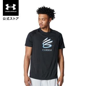 【30％OFF】公式 アンダーアーマー UNDER ARMOUR UA カリー テック グラフィック ショートスリーブ Tシャツ（バスケットボール／MEN） 6012511 ブラック