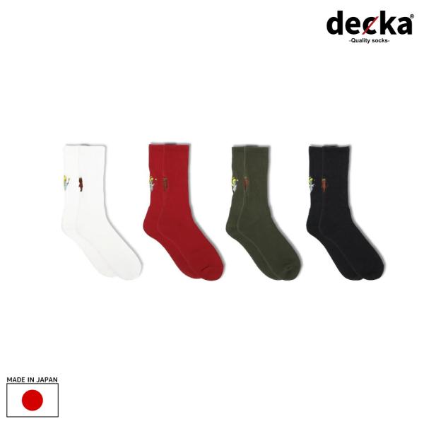 BRU NA BOINNE × decka Pile Socks Embroidery Angel＆...