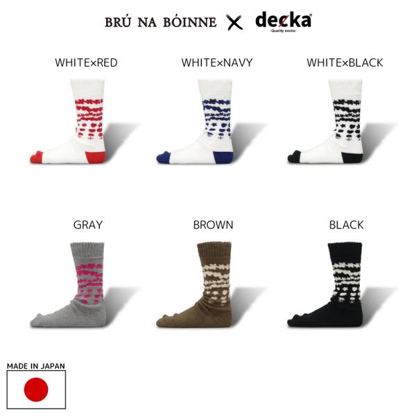 BRU NA BOINNE × decka Pile Socks Rula Bula 靴下