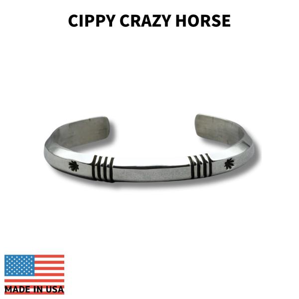 CIPPY CRAZY HORSE シッピークレイジーホース NARROW LINED BANGLE