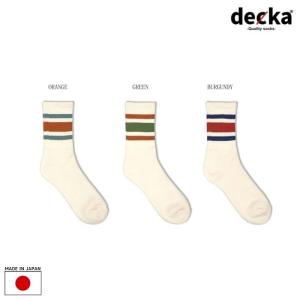 DECKA デカ 80's Skater Socks Short 靴下｜underfieldonline