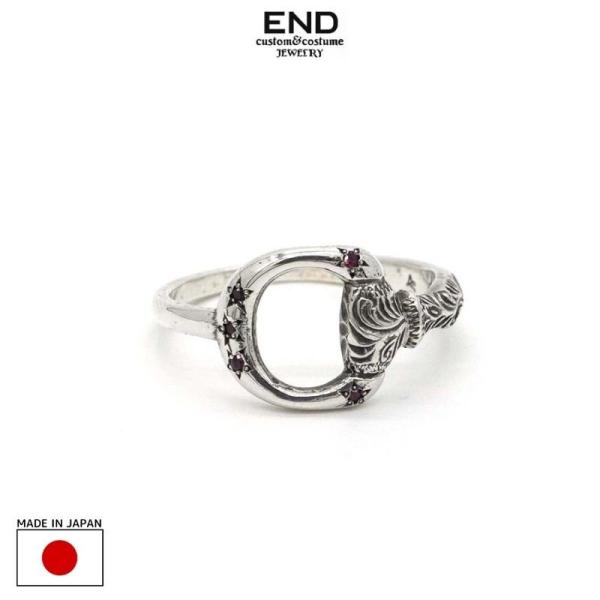 END CUSTOM JEWELLERS HARNESS RING-RUBY
