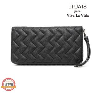 ITUAIS イトゥアイス TAURILLON RO-RO WALLET LONG-ZIGZAG-BLACK-NOIR｜underfieldonline