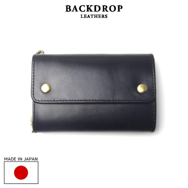 BACKDROP Leathers バックドロップ・レザーズ MIDDLE BILL WALLET ...