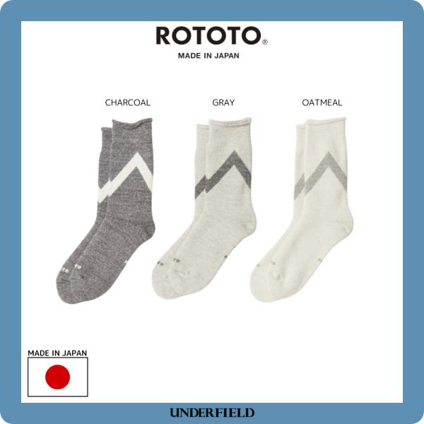 ROTOTO ロトト R1554 RAFFY SWEAT SOCKS ZIG ZAG 靴下 ソックス