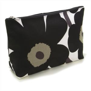 マリメッコ ポーチ RUUT COSMETIC BAG ルートゥ コスメティック バッグ レディース 043446 030 WHITE/BLACK marimekko｜underloop