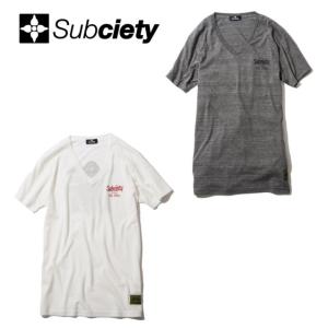 セール50%オフ　SUBCIETY サブサエティー V NECK TEE S/S Guadalupe Tシャツ｜undertaker