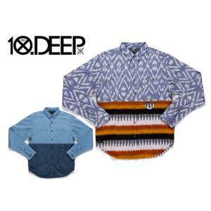 セール50%オフ　10Deep テンディープ Two-Tone Button Down 長袖シャツ｜undertaker